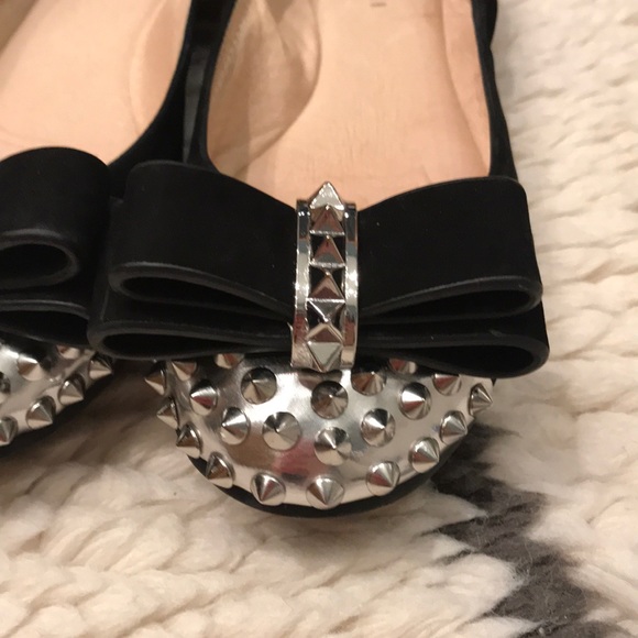 Gianni Binni Feisty black leather ballet flat sz 7 - Picture 6 of 6